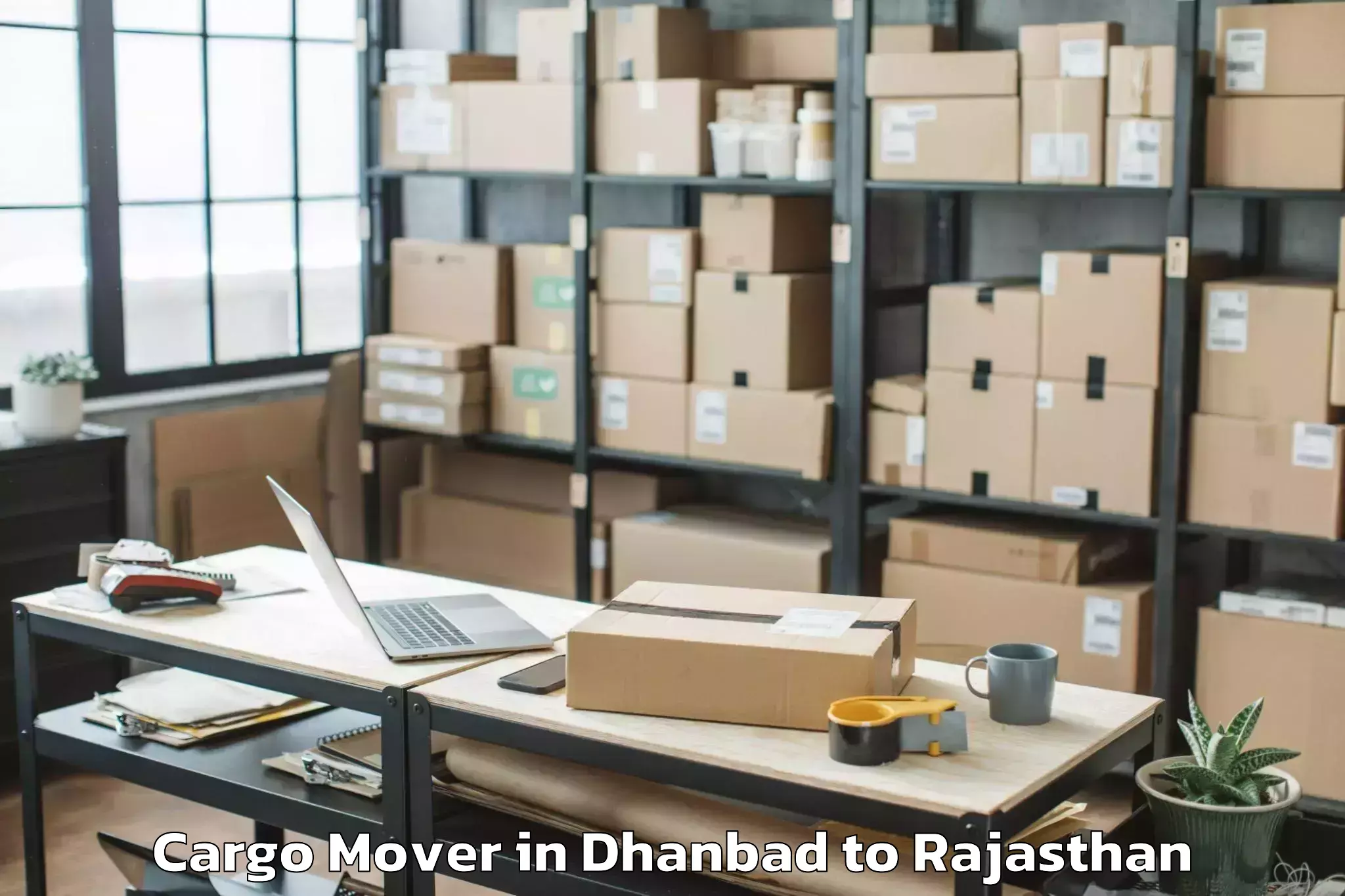 Affordable Dhanbad to Chirawa Cargo Mover